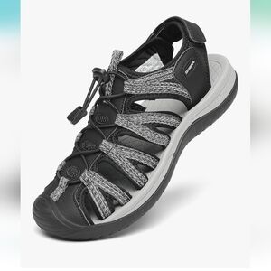 Black and Gray Outdoor  Sandals 7